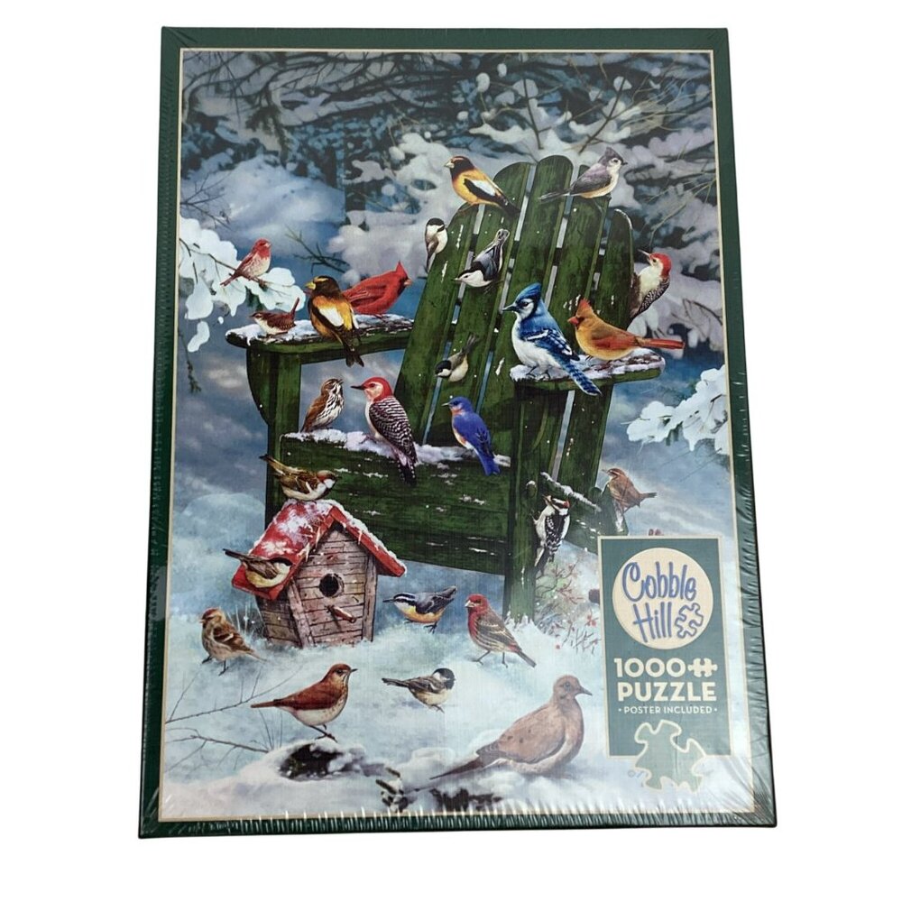Cobble Hill "For The Birds" 1000 Piece Jigsaw Puzzle With Poster Included USA